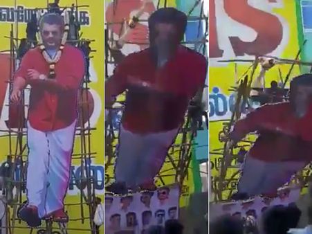 அட பரிதாபமே.. அஜீத் கட் அவுட்டுக்கு பாலாபிஷேகம்.. சரிந்து விழுந்து 6 பேர் படுகாயம்