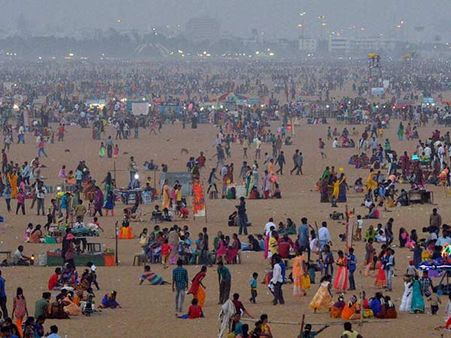 காணும் பொங்கல் கொண்டாட்டம்.. மெரினாவில் பாதுகாப்பு பணியில் ஆயிரக்கணக்கான போலீஸார்