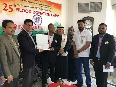 துபாயில் தமுமுக சார்பில் ரத்ததான முகாம்