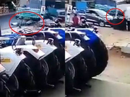 புள்ளைங்க மேலயும் ஏத்திட்டான்.. நாமக்கல்லை பதற வைத்த திடீர் விபத்து.. பதற வைக்கும் வீடியோ