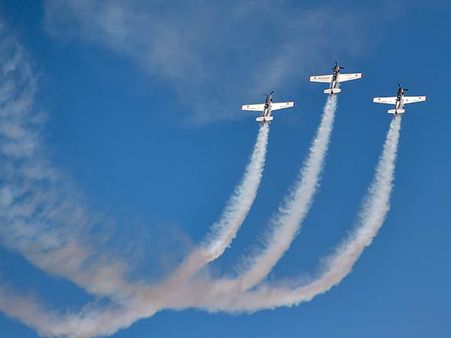 ஏரோ இந்தியா 2019 தொடங்கியது... வானை வசப்படுத்திய விமானப் படை... பார்வையாளர்கள் உற்சாகம்