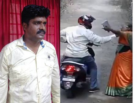 சங்கிலியை பறித்த திருடன்.. விடாமல் போராடிய பாட்டி.. விரட்டி பிடித்த போலீஸ்