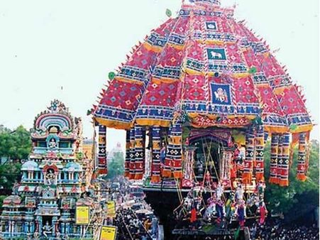 தியாகராஜர் கோவிலில் பங்குனி உத்திர திருவிழா கொடியேற்றம் - ஏப்ரல் 1ல் ஆழித்தேரோட்டம் 