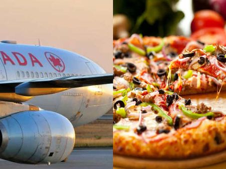 சுழன்றடித்த பனிப்புயல்.. சுடச் சுட பீட்ஸா.. பைலட்டின் பலே ஐடியா.. கனடாவில் கலகல!