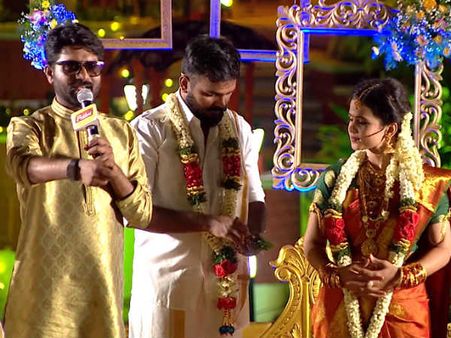 விஜய் டிவியில கல்யாணம் முடிச்சு வைக்கறாங்க... ஆசையையும் தீர்த்து வைக்கறாங்க...!