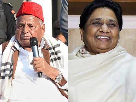 காலத்தின் கோலம்.. முலாயமுக்கு வாக்கு கேட்கும் மாயாவதி.. இரு பெரும் எதிரிகள் ஒரே மேடையில்!