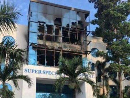 தனியார் மருத்துவமனையில் அதிகாலையில் ஏற்பட்ட தீ விபத்து.. அதிர்ஷ்டவசமாக உயிர் தப்பிய நோயாளிகள்