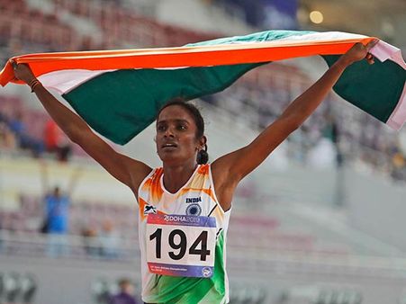 தங்க மங்கை கோமதி மாரிமுத்துவிற்கு ரூ.10 லட்சம் நிதி உதவி.. திமுக அறிவிப்பு