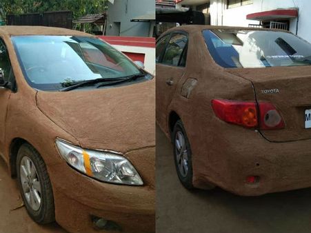 சாணியைப் போட்டு நல்லா மெழுகி.. அகமதாபாத்திலும் உண்டு செல்லூர் ராஜூ டைப் சிந்தனையாளர்கள்!