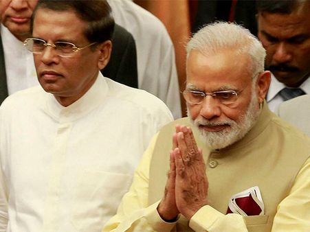 இலங்கை செல்கிறார் மோடி... அதிபர் சிறிசேனா நேரில் அழைப்பு