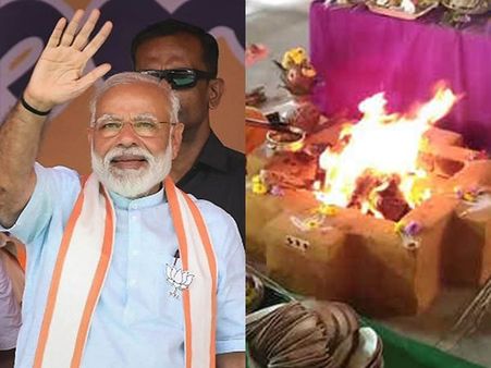 மோடி மீண்டும் பிரதமராக நடந்தேறிய ரகசிய யாகம்.. எருமைக்கு தங்க கொலுசு.! எல்லாம் தமிழ்நாட்டுல தான்