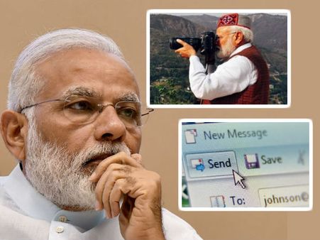 டிஜிட்டல் கேமரா, இமெயில்.. இறுதி கட்ட தேர்தலின்போதா மோடி இப்படி சிக்கலில் மாட்டுவது!