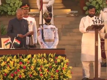 மோடி அரசாங்கம்... ராம்விலாஸ் பஸ்வான் மீண்டும் மத்திய அமைச்சரானார்