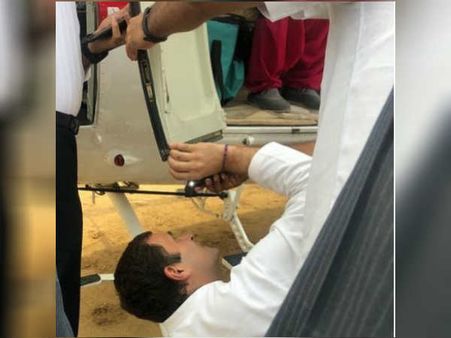 ஹிமாச்சலில் பழுதான ஹெலிகாப்டர்.. டக்கென மெக்கானிக் ஆக மாறி பழுதை நீக்கி அசத்திய ராகுல்காந்தி