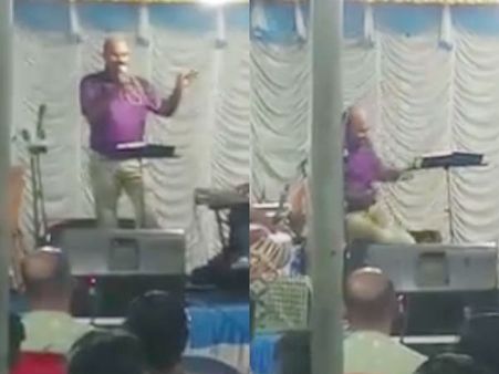 ராக்கிளி பொன்மகளே.. மகள் திருமண கச்சேரியில் நெகிழ்ச்சியுடன் பாடிய கொல்லம் எஸ்ஐ.. மயங்கி விழுந்து பலி