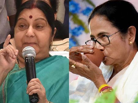 எல்லை மீறி பேசுகிறார் மம்தாஜி.. நண்பர்களாகும் போது வெட்கப்பட கூடாது.. சுஷ்மா ஸ்வராஜ் ட்வீட்