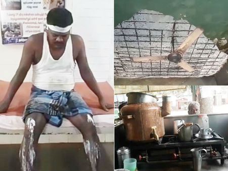 ஜெயங்கொண்டம் பஸ்டாண்டில் அதிர்ச்சி: எண்ணெய் சட்டிக்குள் விழுந்த சிமென்ட் காரைகள்.. மாஸ்டர் படுகாயம்!