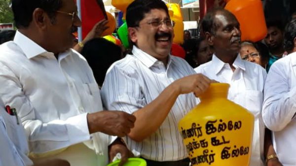 ஏம்பா.. குடிகாரங்களுக்கு 3 கோடி லிட்டர் தண்ணி தர்றீங்களே.. எங்களுக்கு தந்தால் என்ன.. தயாநிதி நறுக்