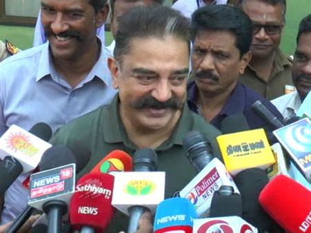 நான் இந்தி படங்களில் நடித்திருக்கிறேன்.. இந்தி மொழியை திணிக்கக்கூடாது.. சொல்கிறார் கமல்ஹாசன்!