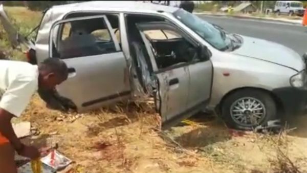 எதிரே வந்த காரை கூட பார்க்கலை.. பின்னாடி பேசி கொண்டே பஸ் ஓட்டிய டிரைவர்.. 3 பேர் பரிதாபமாக பலி