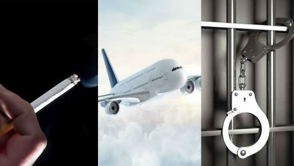 நடுவானில் ரகளை.. விமானத்தில் சிகரெட் பிடித்த பயணி சென்னையில் கைது