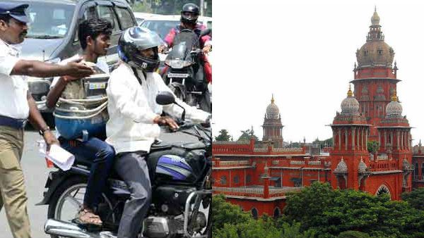 ஹெல்மெட் அணியாமல் செல்பவர்களை கண்டு சிலை போல நிற்பதா.? டிராபிக் போலீஸாருக்கு ஐகோர்ட் கண்டனம்
