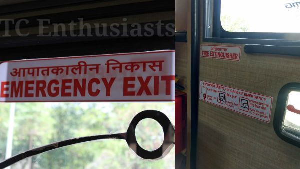 மத்திய அரசுக்கு சளைத்தவர்களா நாங்கள்.! புதிய பஸ்களுக்குள் தமிழுக்கு பதில் இந்தி வாக்கியங்கள்