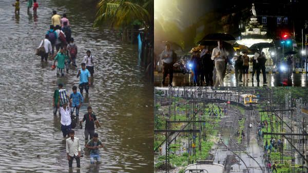 மும்பையை திக்குமுக்காட செய்யும் கனமழை.. சாலைகளில் வெள்ளம்.. விமானங்கள் ரத்து.. போக்குவரத்து பாதிப்பு