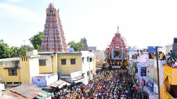 திருநெல்வேலி நெல்லையப்பர் கோவில் ஆனித்திருவிழா - தேரோட்டம் கோலாகலம்