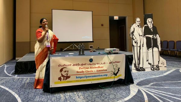 பெரியாரும் அம்பேத்கரும், நம் உடனடித்தேவை- சிகாகோ உலகத்தமிழாராய்ச்சி மாநாட்டு வளாகத்தில் கவிஞர் சல்மா