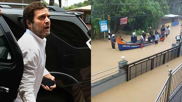 வெள்ளத்தில் மிதக்கும் வயநாடு.. சொந்த தொகுதியில் வெள்ள பாதிப்பை பார்வையிடுகிறார் எம்பி ராகுல்காந்தி