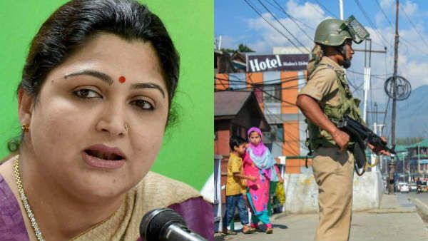 காஷ்மீர் முடிவில் தவறில்லைதான்.. ஆனால் இத்தனை பேர் கைது எதற்கு.. குஷ்பு கேள்வி