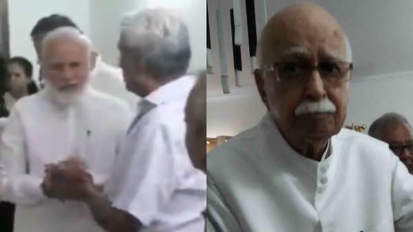 சுஷ்மாவின் உடலை பார்த்து துக்கம் தாளாமல் கண்ணீர் விட்ட பிரதமர் மோடி, அத்வானி!