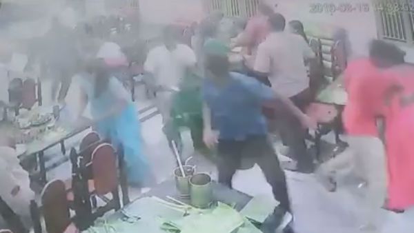 பதற வைக்கும் சிசிடிவி காட்சி .. திருத்தணியில் வாலிபரை ஒட்டலில் வைத்து வெட்டி கொன்ற கும்பல்