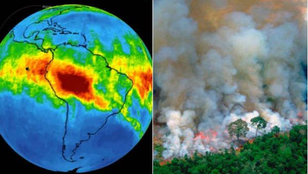 அமேசான் காட்டுத்தீ.. மக்களுக்கு பேராபத்து.. மேப்புடன் நாசா வெளியிட்ட பகீர் தகவல்கள்!