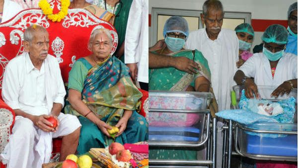 ஆந்திராவில் இரட்டை குழந்தைகளை பெற்றெடுத்த 74 வயது பாட்டி.. நிறைவேறியது 57 வருட கனவு