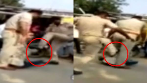 பேப்பர் எங்கடா.. ஷூ காலால் மிதித்த காக்கி சட்டைகள்.. அடிக்காதீங்க சார்.. வலிக்குது.. ஷாக் வீடியோ