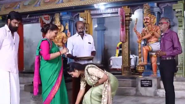 Ayudha Ezhuthu Serial: வருங்கால மாமியார்னு தெரியாம இவரும்.... மருமகள்னு தெரியாம அவரும்!