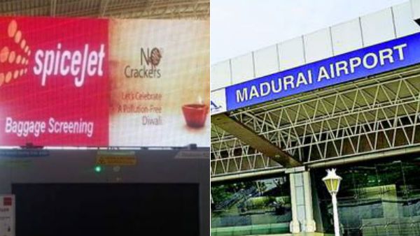 என்னாது பட்டாசு வெடிக்க கூடாதா.. மதுரை ஏர்போர்ட்டில் திடீர் பரபரப்பு.. சிக்கிய ஸ்பைஸ்ஜெட்!
