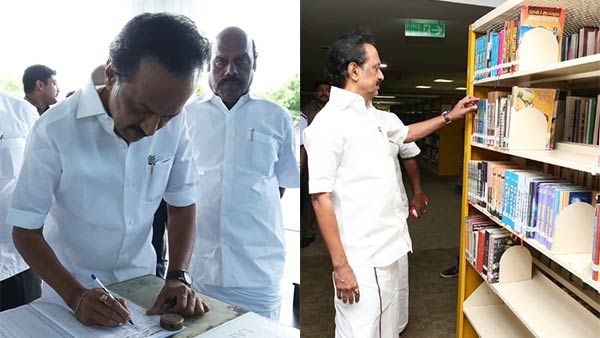 சென்னை அண்ணா நூற்றாண்டு நூலகத்தில் உறுப்பினராக இணைத்துக் கொண்ட மு.க.ஸ்டாலின்