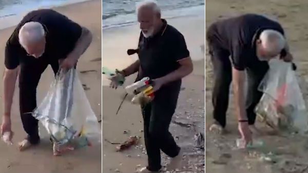 கையில் கிளவுஸ் இல்லை.. குப்பை நிறைந்த கோவளம்.. டிராக் சூட்டில் களத்தில் குதித்த மோடி!