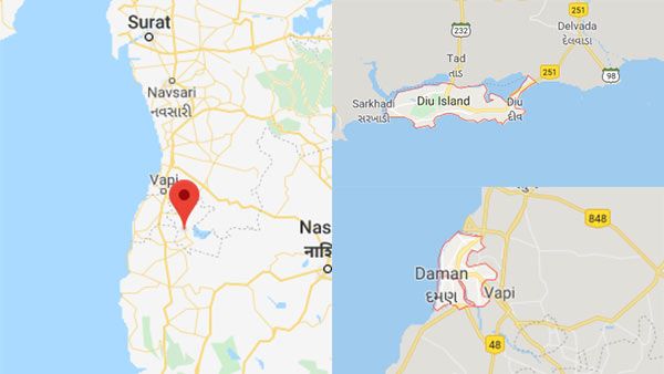 தாத்ரா நாகர் ஹவேலி, டாமன் டையூ யூனியன் பிரதேசங்களை இணைக்கிறது மத்திய அரசு