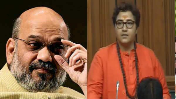 ஒரே பேச்சுதான்.. கோபம் அடைந்த அமித் ஷா.. திட்டி தீர்த்த நட்டா.. பிரக்யா தாக்கூருக்கு போன் மேல் போன்