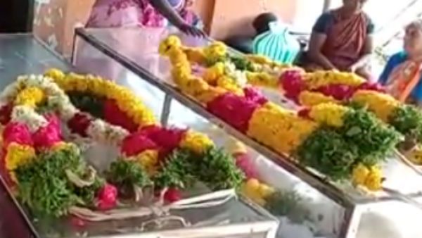 கணவன் சடலத்தை பார்த்து கொண்டே இருந்த மனைவி.. அப்படியே போன உயிர்.. பெரும் சோகம்!