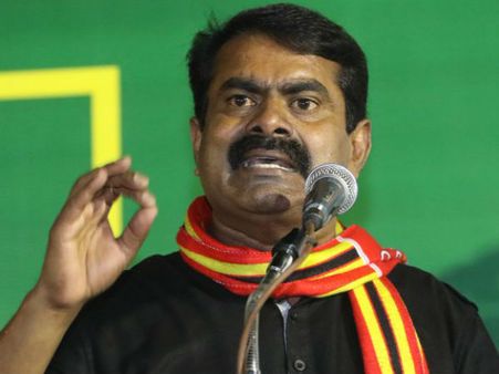 காவி சாயம் பூச முடியாது என கூறிவிட்டு அரை மணி நேரத்தில் ரஜினியே பூசி மெழுகினார்- சீமான் செம அட்டாக்!