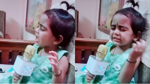 ஆஹா.. காதில் தேன் பாயுது.. மழலை குரலில் கண்ணான கண்ணே பாடும் குட்டிப் பாப்பா! வைரல் வீடியோ