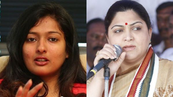 எச் ராஜாவை எச்சு என்று கூறிய குஷ்புவுக்கு அதே பாணியில் பதிலடி கொடுத்த காயத்ரி ரகுராம்!