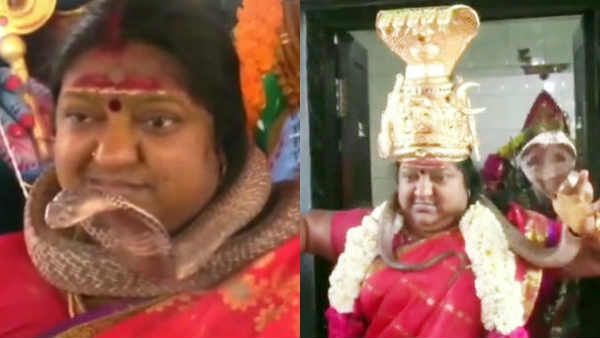 பகீர் கபிலா.. படிச்சது எம்ஏ.. நெற்றி நிறைய குங்குமம்.. கழுத்துல பாம்பு.. சாமியாரானது இப்படித்தான்!