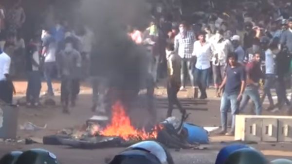 கைதி படம் மாதிரியே மங்களூரில் திக்..திக்.. உள்ளே போலீஸ்..வெளியே ஆயுதங்களுடன் 5000 பேர்.. ஷாக் வீடியோ