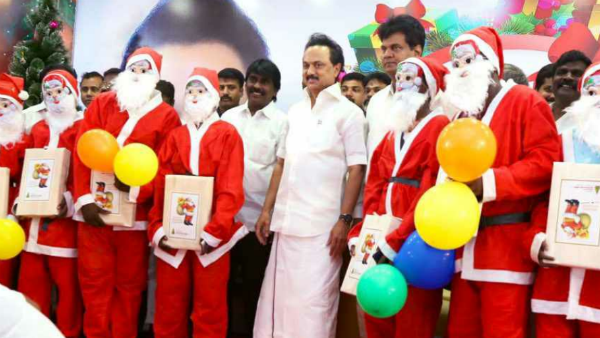 இந்தியா பற்றி எரிய அதிமுக தான் காரணம்... கிறிஸ்துமஸ் விழாவில் மு.க.ஸ்டாலின் பேச்சு